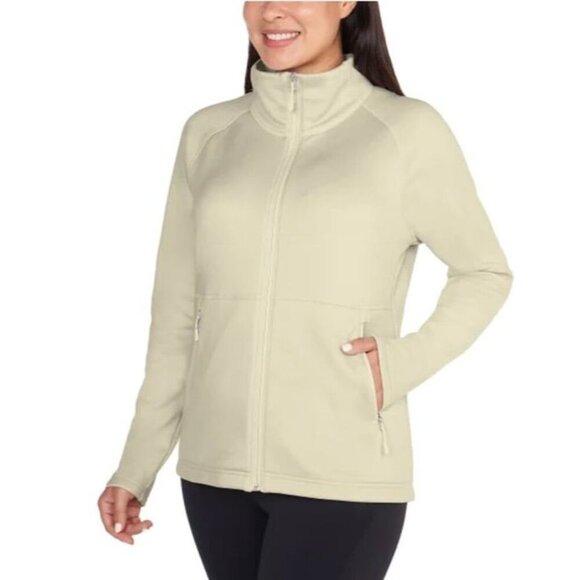 Kirkland Signature Jackets & Blazers - Kirkland Signature Ladies' Fleece Full Zip Jacket LARGE CREAM NEW SEALED